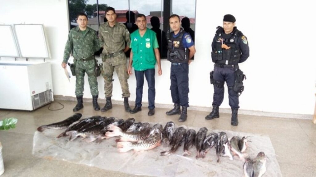 Homens são presos por pesca inlegal e perdem 110 kg de peixes