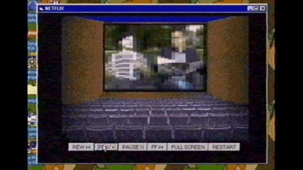 Imaginaram como seria a Netflix em um PC Windows em 1995