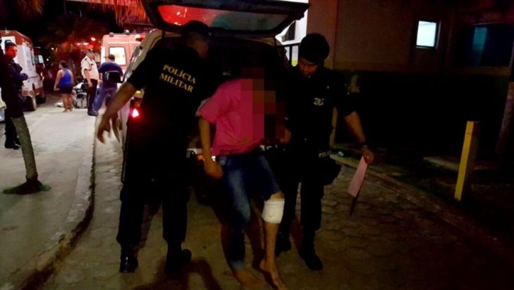 Menor suspeito de roubos é baleado após trocar tiros com guarnição