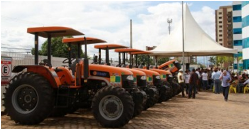 Disponibiliza equipamentos para entidades da agricultura familiar