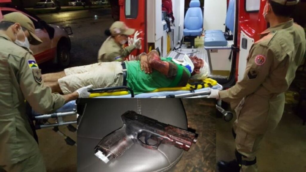 Homem com arma de Airsoft invade casa da ex e acaba sendo brutalmente espancado