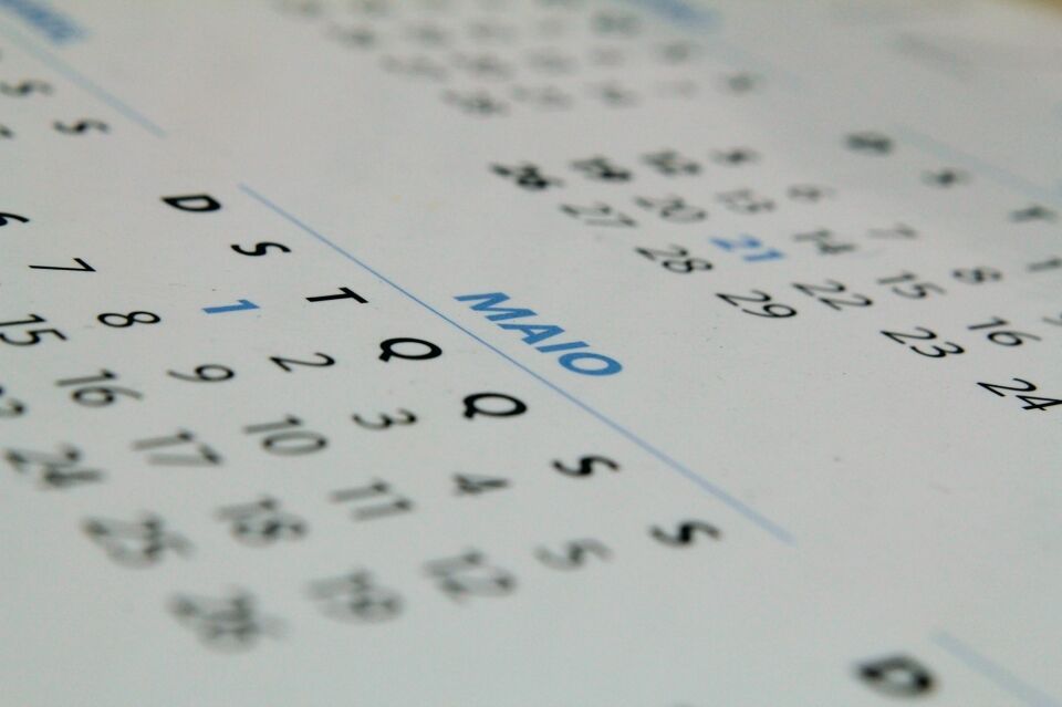Governo divulga calendário com feriados e ponto facultativo a partir de maio