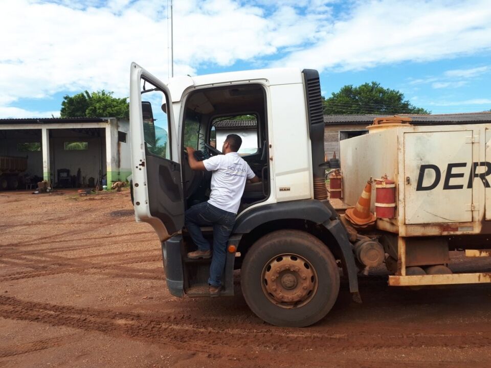 Monitoramento nas máquinas do DER começa a ser implantado no interior de Rondônia