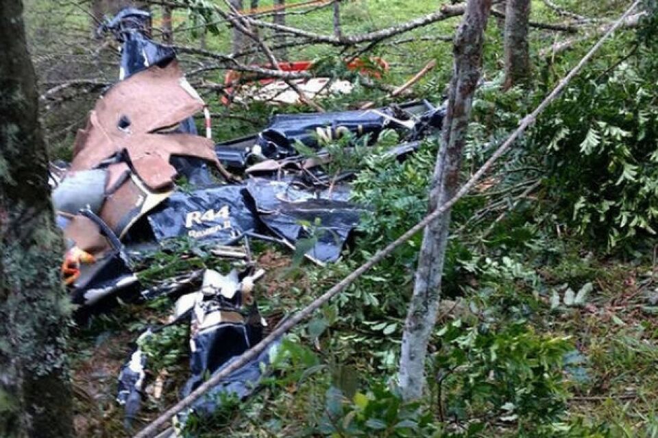 Cai helicóptero que transportava noiva para casamento
