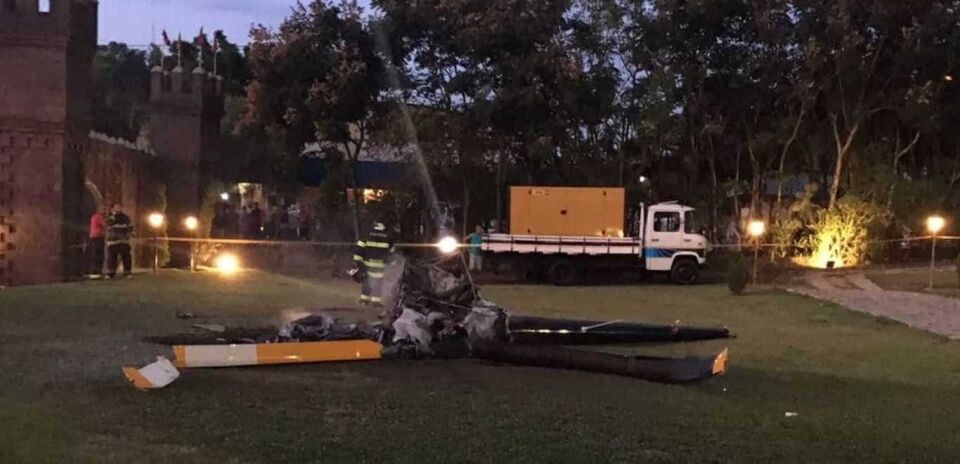 Noiva teve menos de 1 minuto para deixar helicóptero que explodiu
