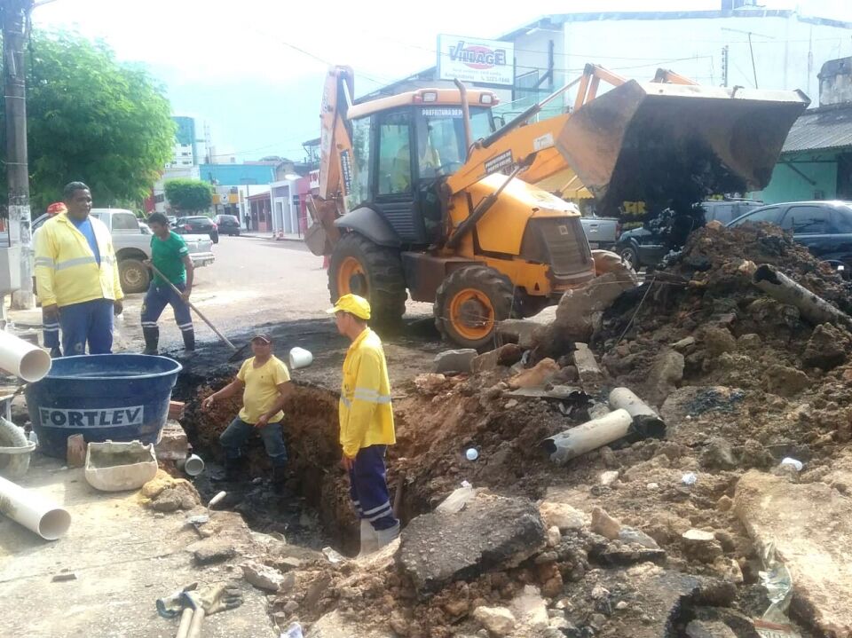 Semusb continua com serviço de melhoria da rede de drenagem na capital