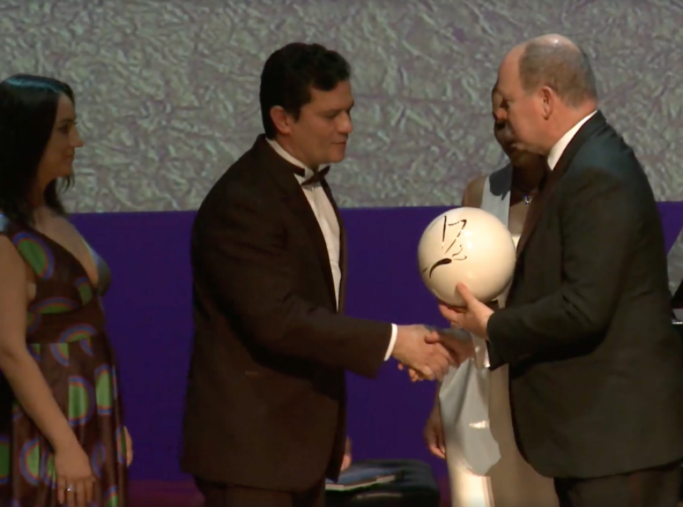 Sergio Moro é homenageado em Mônaco; ocupou camarote real