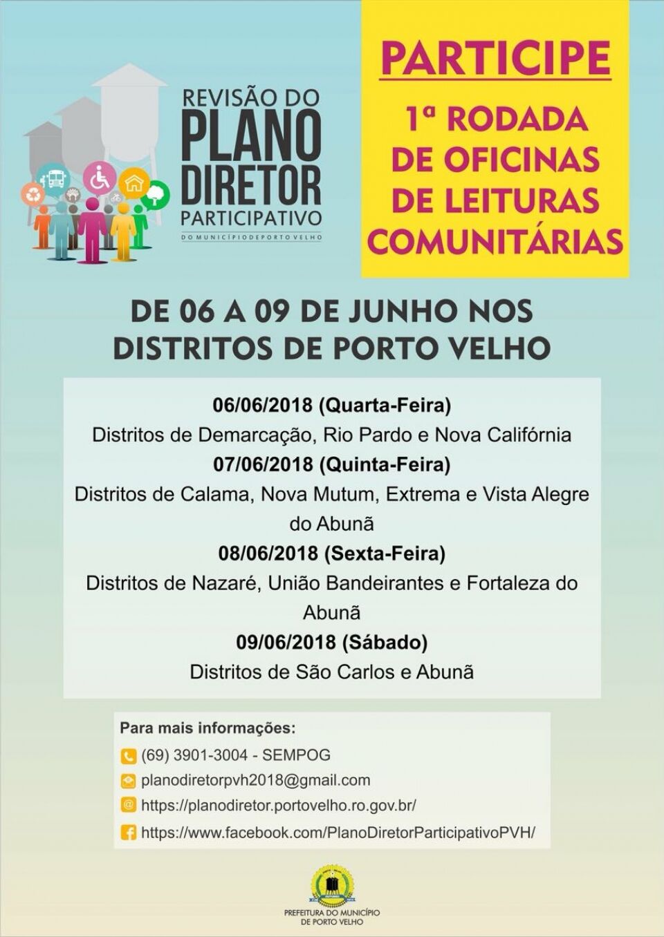 Prefeitura inicia 1ª Rodada de Oficinas de Leituras Comunitárias