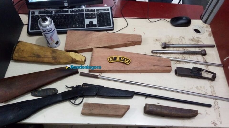 Polícia fecha fábrica de armas clandestina e prende cadeirante em Porto Velho