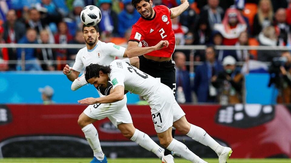 Uruguai vai empatando com o Egito em Ecaterimburgo