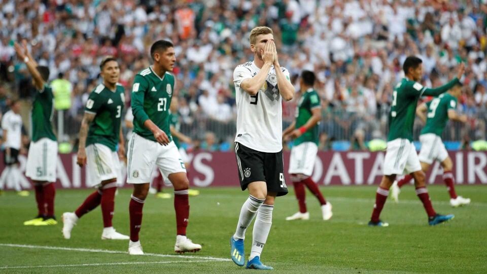 México vai vencendo a Alemanha por 1 a 0 em Moscou (siga)
