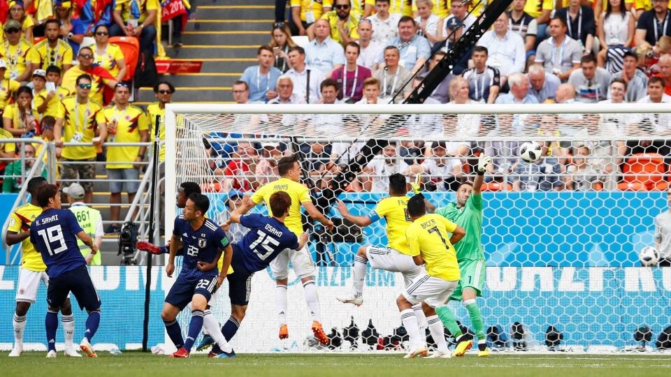 Japão volta a ficar à frente no placar contra a Colômbia: 2 a 1