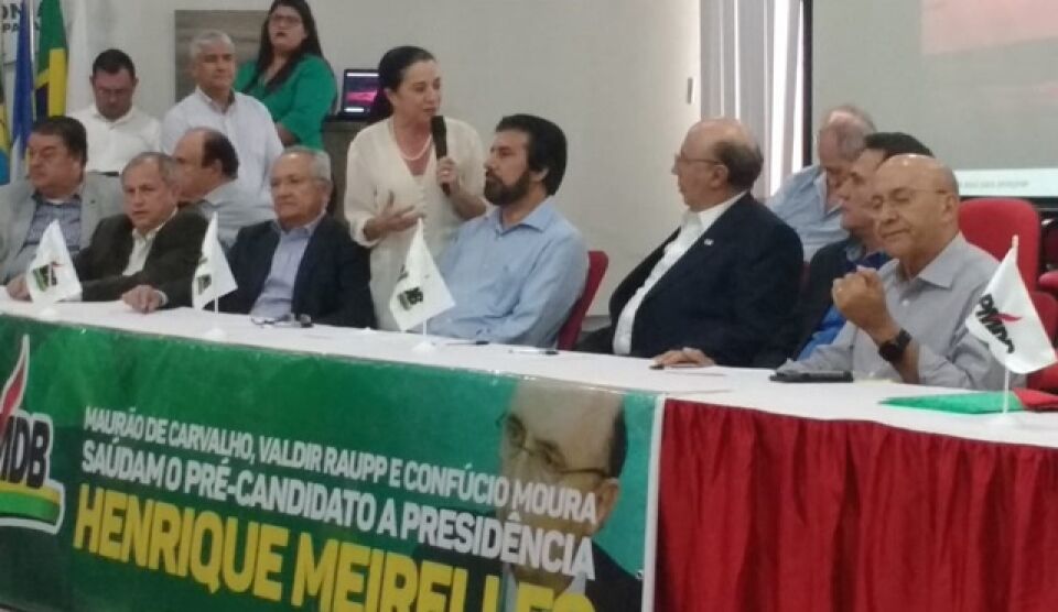 Meireles recebe apoio do MDB de Rondônia
