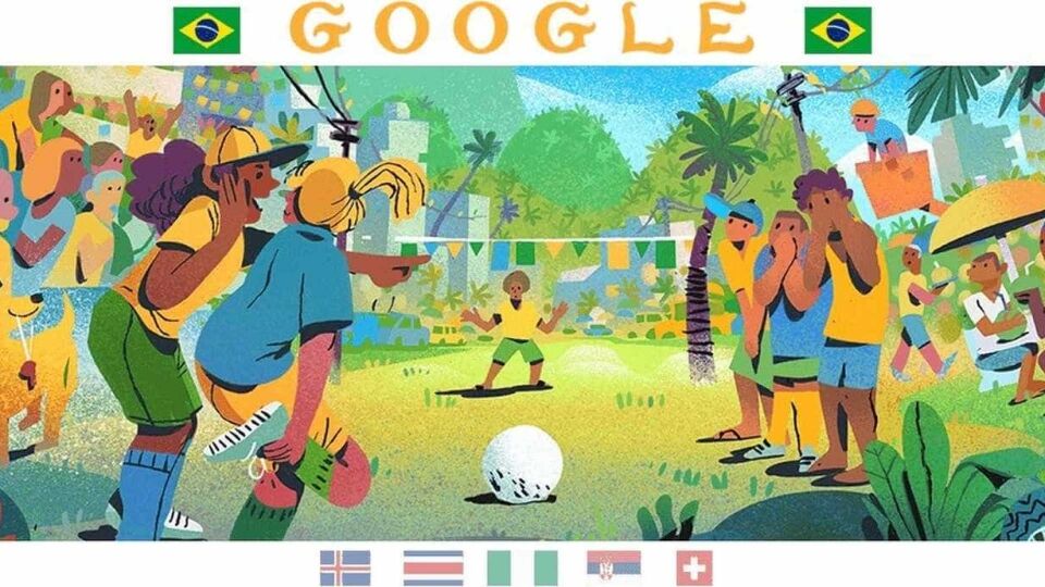 Buscador do Google ganha tema para celebrar o Brasil na Copa