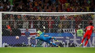 Pela primeira vez, Inglaterra vence disputa de pênaltis em uma Copa