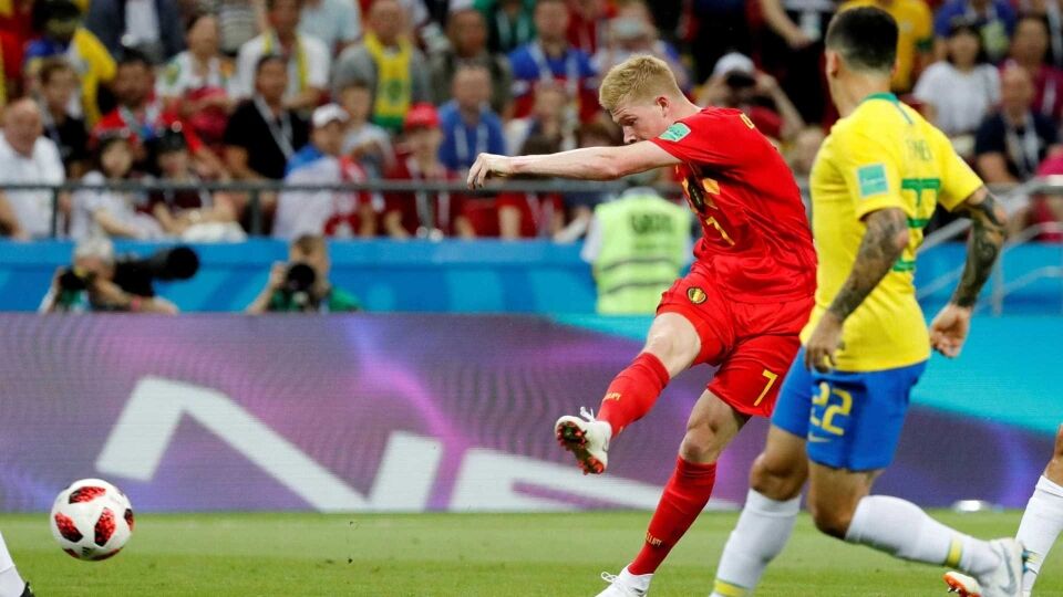 Intervalo: Bélgica abre 2 a 0 no Brasil