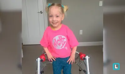 Emoção: menina com paralisia cerebral anda após cirurgia