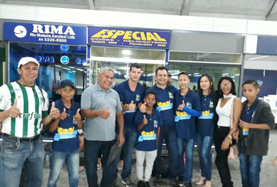 Atletas mirins viajam para o Rio de Janeiro para participarem de teste no Flamengo