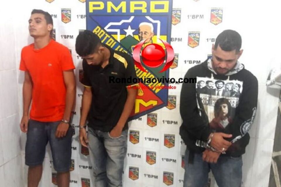 Trio é flagrado tentando furtar cofre de agência bancária no Centro