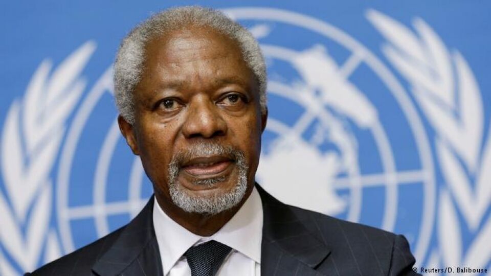 Kofi Annan, ex-secretário geral da ONU, morre aos 80 anos