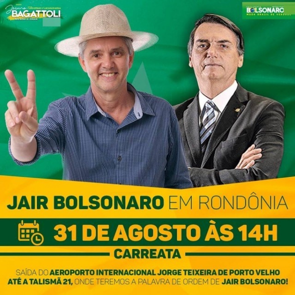Empresário vilhenense confirma chegada de Bolsonaro a Rondônia