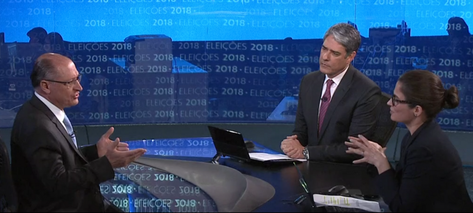 Entrevista de Geraldo Alckmin no Jornal Nacional da Globo