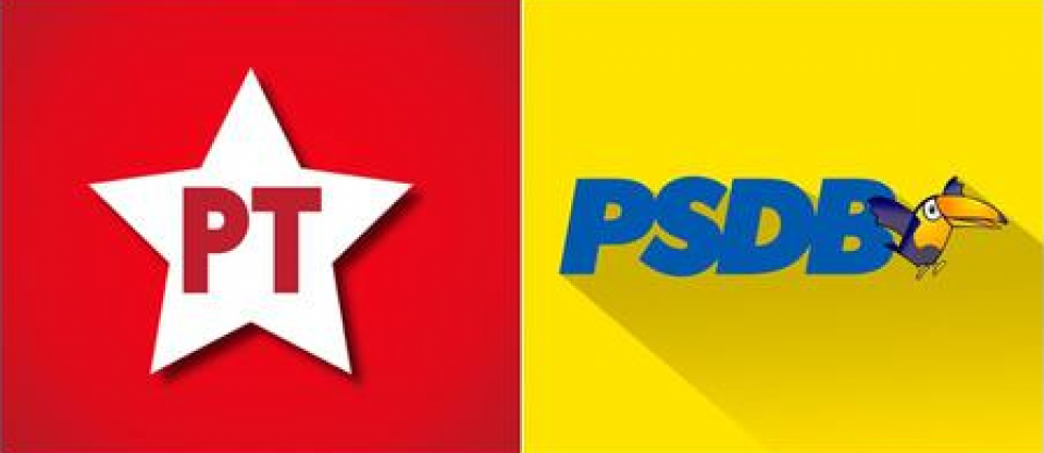 O PT e o PSDB lideram para governo em 12 estados. 6 para cada um