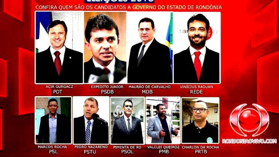 Agenda dos candidatos ao Governo de Rondônia para esta quarta-feira (09)