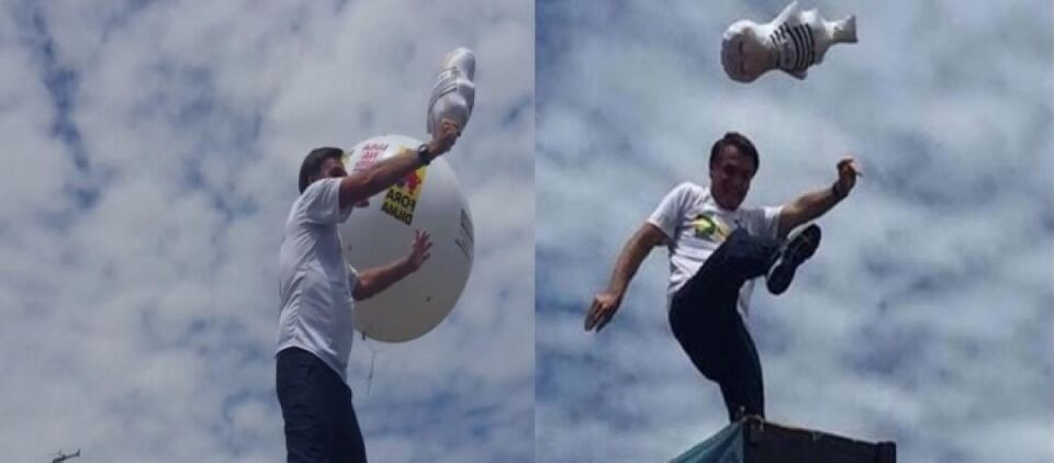 Bolsonaro chuta “pixuleco” e fala em vitória no 1º turno