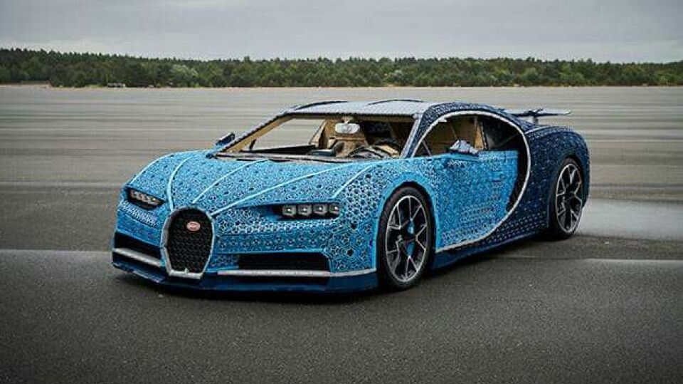 Bugatti cria carro esportivo que funciona com 1 milhão de peças Lego