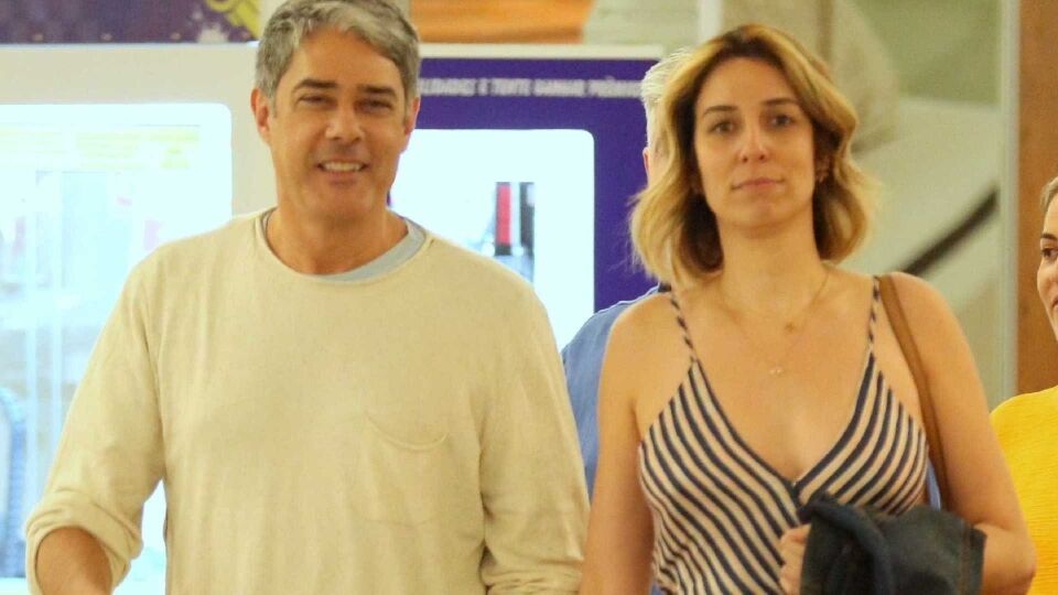 William Bonner se casa em SP com Natasha Dantas