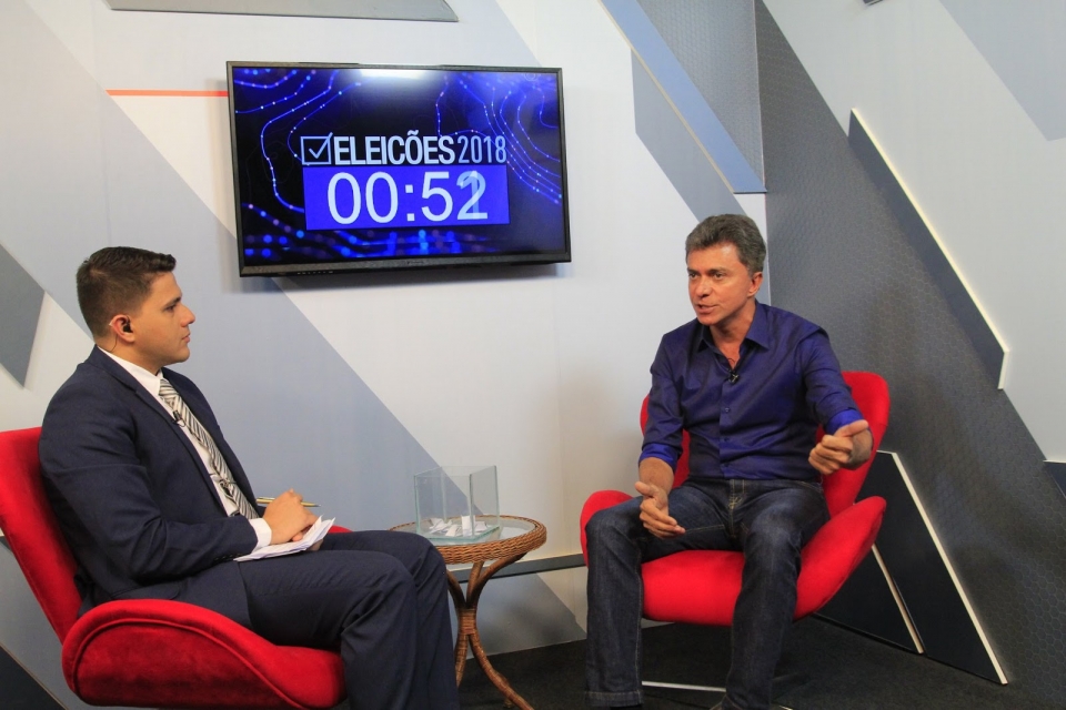 “Não serei governador de mim mesmo!” Afirma Expedito Junior em sabatina em emissora de TV