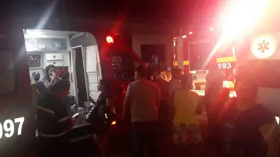 Prédio do Sindeprof pega fogo em Porto Velho