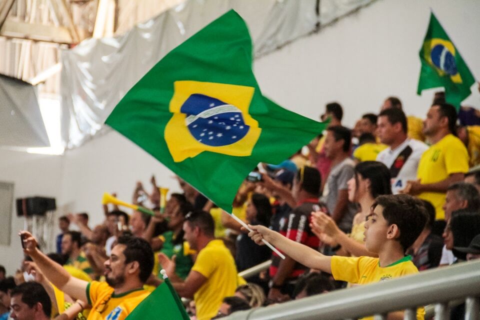 Brasil e Argentina empatam em amistoso realizado no ginásio Cláudio Coutinho