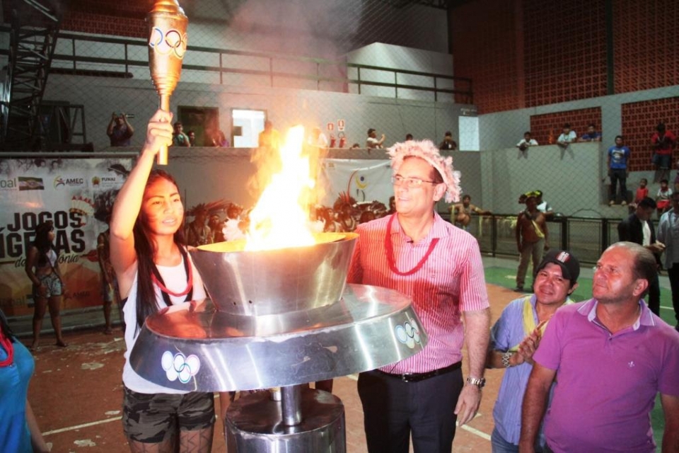 Atletas de 12 aldeias participam dos primeiros Jogos Indígenas de Rondônia