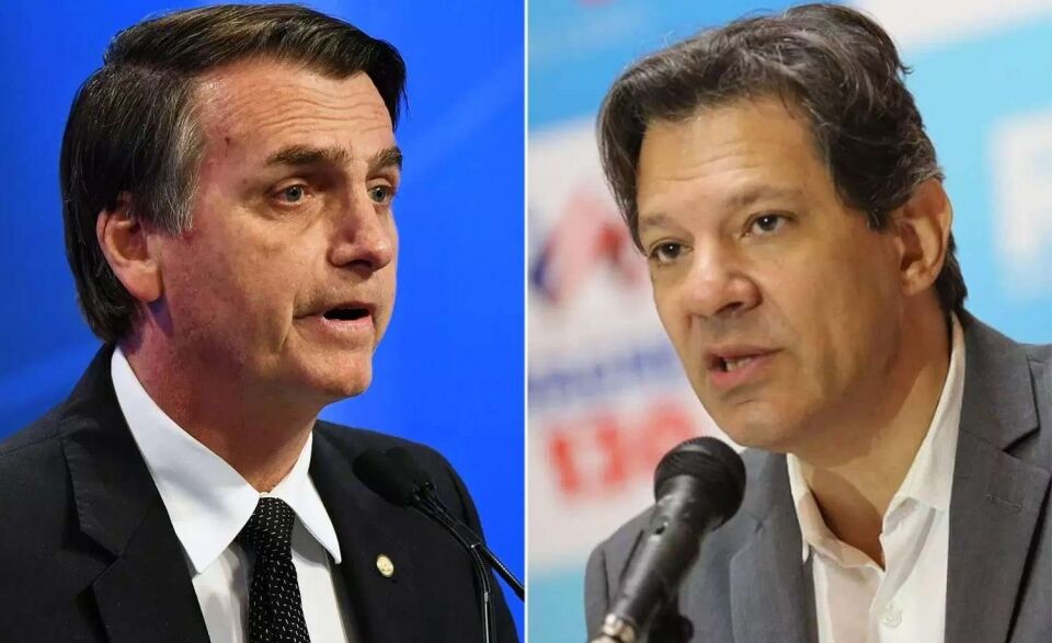 Datafolha para presidente, votos válidos: Bolsonaro, 56%; Haddad, 44%