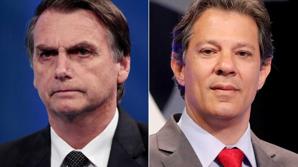 Ibope: Bolsonaro tem 47% dos votos totais e Haddad vai a 41%