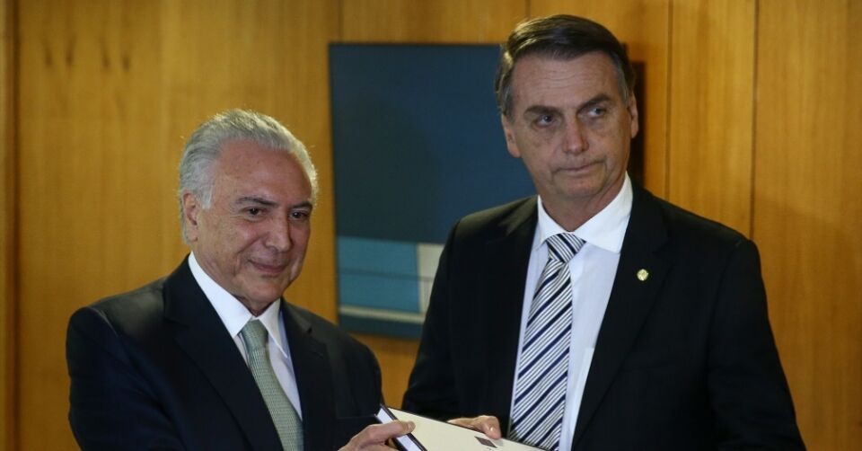 Temer convida Bolsonaro para acompanhá-lo em reunião do G20