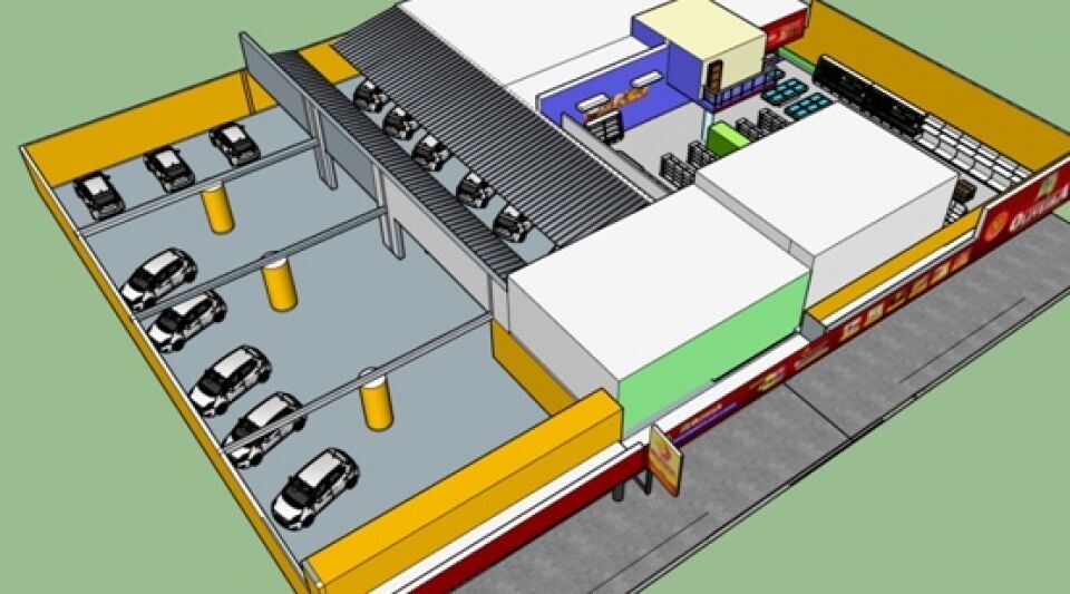 A sede já ampliou o estacionamento. Agora é coberto e seguro