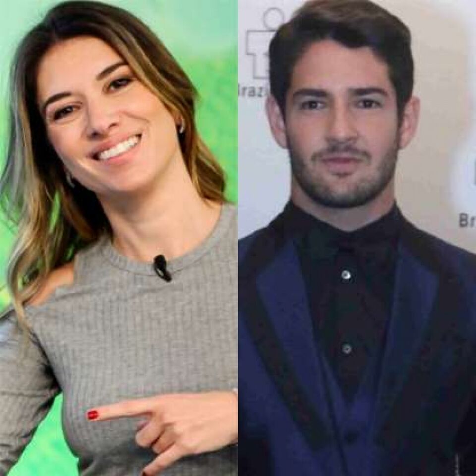 Rebeca Abravanel e Alexandre Pato malham juntos em viagem.