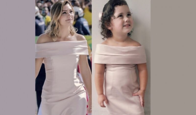 Blogueira mirim de RO recebe ligação de Michele Bolsonaro após posar com look inspirado na primeira-dama