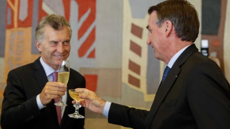 Bolsonaro e Macri querem rever tarifa externa comum do Mercosul