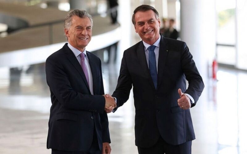 “Não aceitamos essa zombaria à democracia”, diz Macri sobre Venezuela após encontro com Bolsonaro