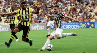 Fluminense marca no fim e arranca empate contra o Volta Redonda