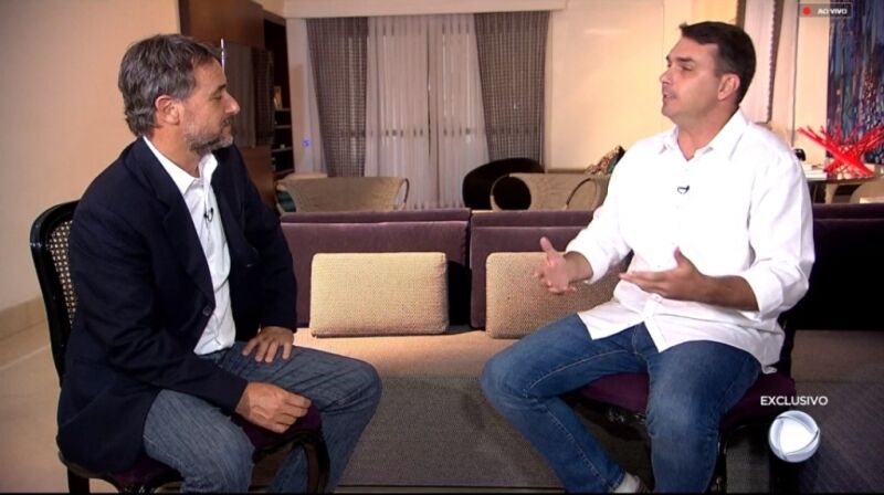 Flávio Bolsonaro explica pagamento de título de R$1 milhão em entrevista à Record