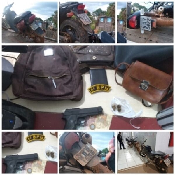 PM prende foragido da Colonia Penal com 4 motos roubadas