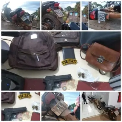 PM prende foragido da Colonia Penal com 4 motos roubadas