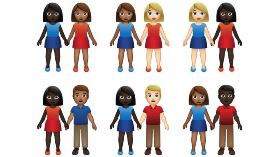 App anuncia emojis com casais inter-raciais para promover diversidade