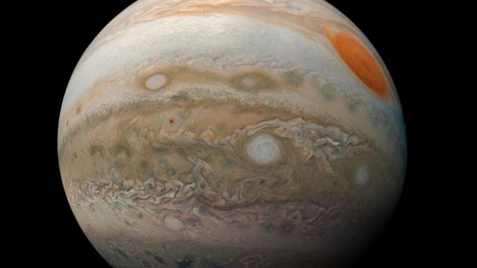 Sonda Juno mostra beleza de Júpiter com riqueza de detalhes em nova fotografia