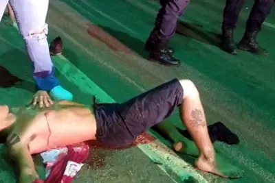 Bandido tenta roubar agente penitenciário com a arma de brinquedo e é baleado com três tiros